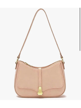 NEW Crescent Shoulder Bag Vintage Look Vegan Leather Clutch Purse